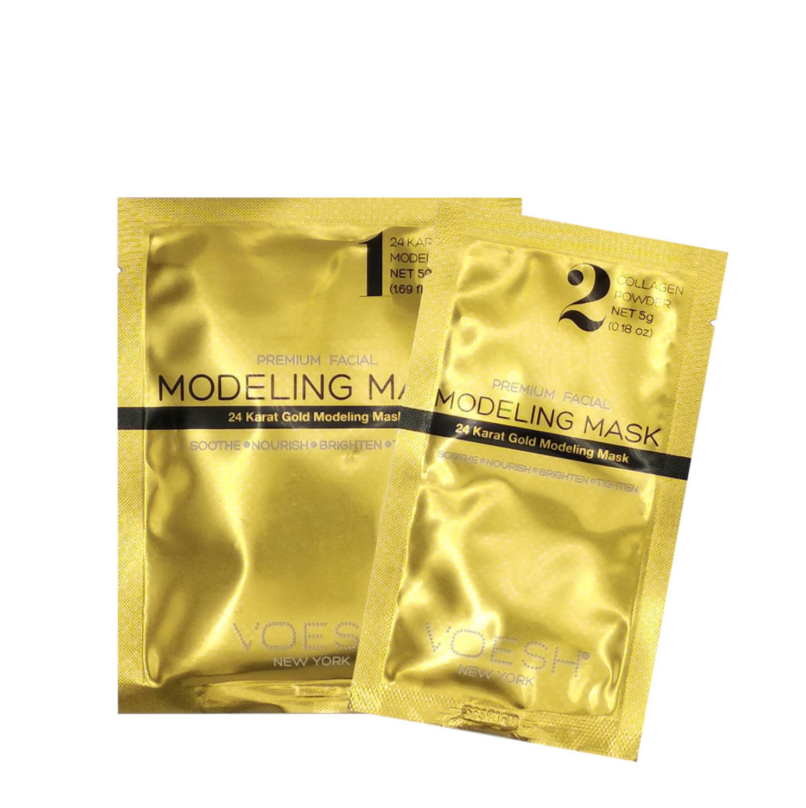 Facial modeling mask- 24K gold 1. Stk