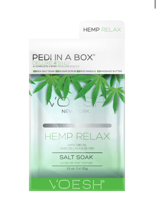 PEDI IN A BOX, – Hemp Relax