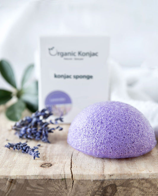 Organic Konjac Lavender - Sart, rød og stresset hud