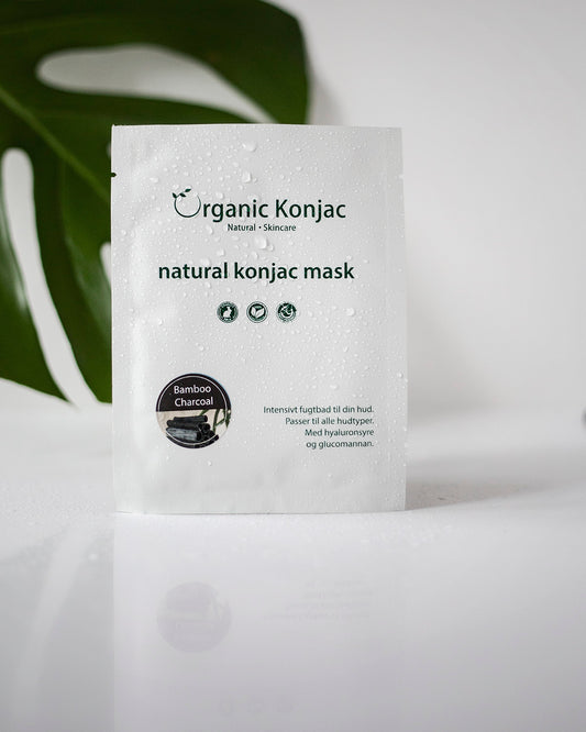 Organic Konjac mask - Bamboo Charcoal