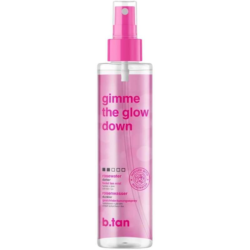 b.tan Gimme The Glow Down Rose Water Facial Tan Mist 190 ml